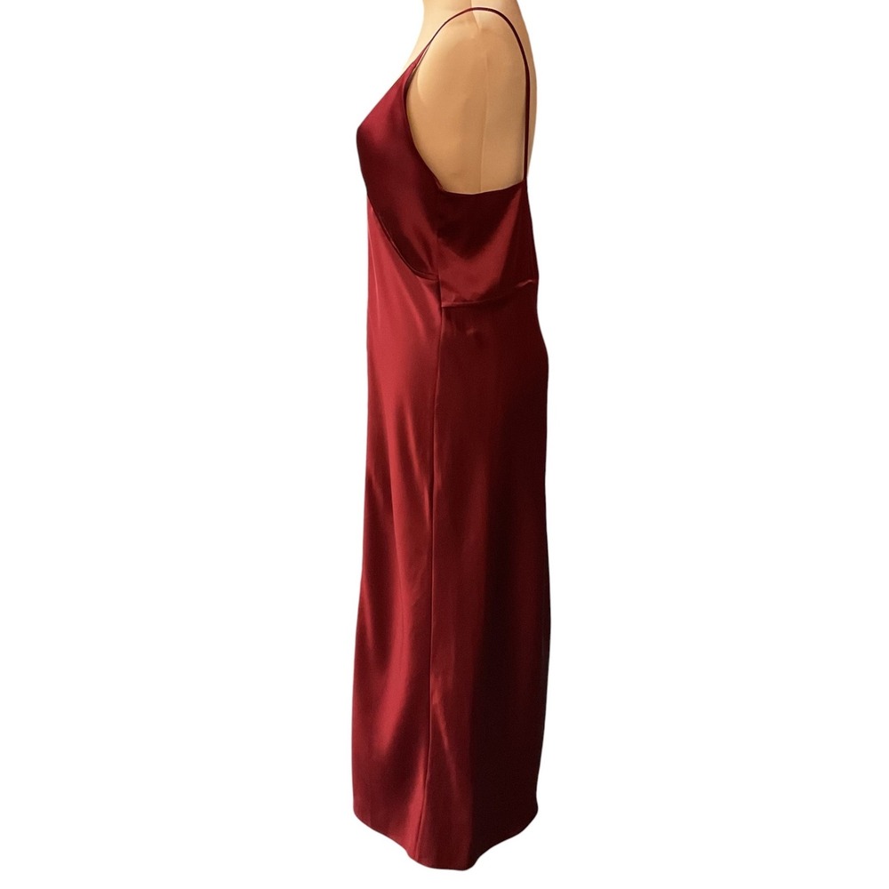 Helmet Lang Women's Elegant Bias Cut Evening Party Satin Slip Dress Size Medium - Picture 6 of 12